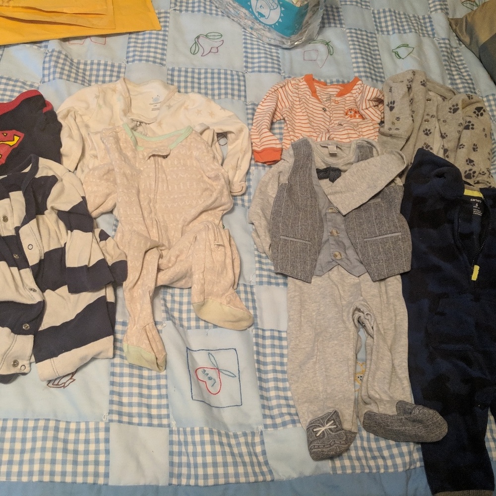 6-9m footies - bundle for Jessica